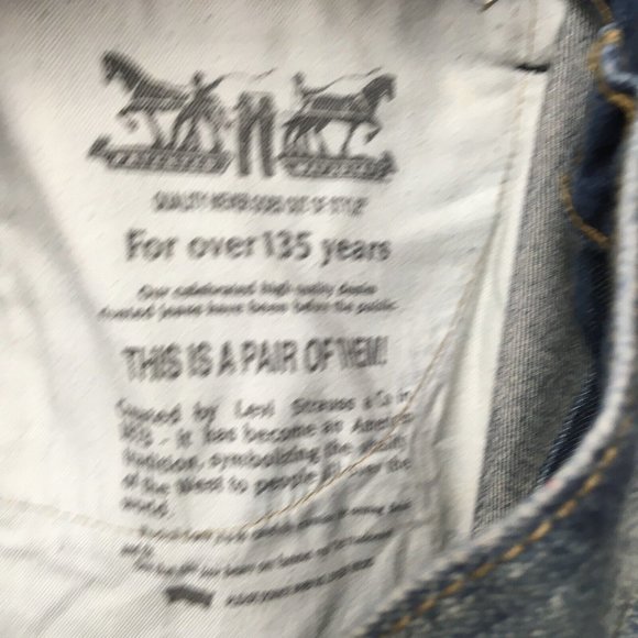 Levis 569 Mens Denim Shorts size 36 Relaxed Straight Fit Blue Jean 100% Cotton - Picture 8 of 11